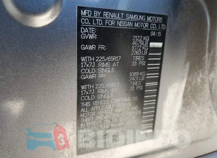 KNMAT2MV5FP555863 Photo# 13