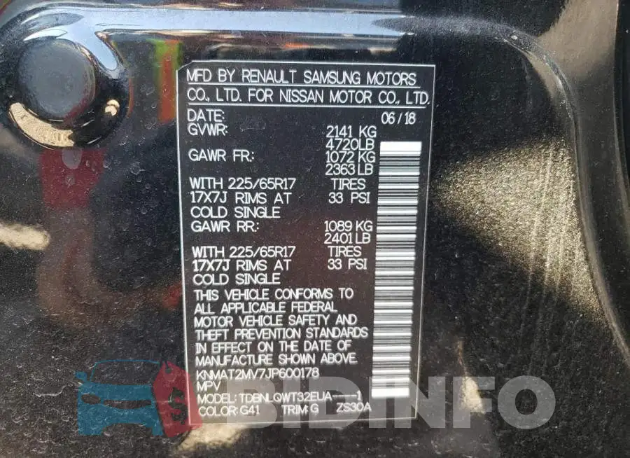 KNMAT2MV7JP600178 Photo# 13
