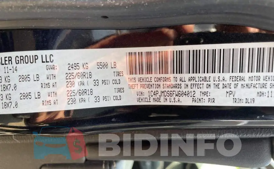 1C4PJMDS6FW604012 Photo# 10