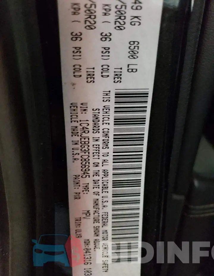 1C4RJEBG3FC856945 Photo# 13
