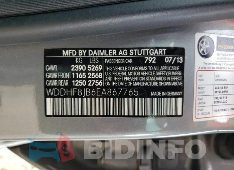 WDDHF8JB6EA867765 Photo# 13