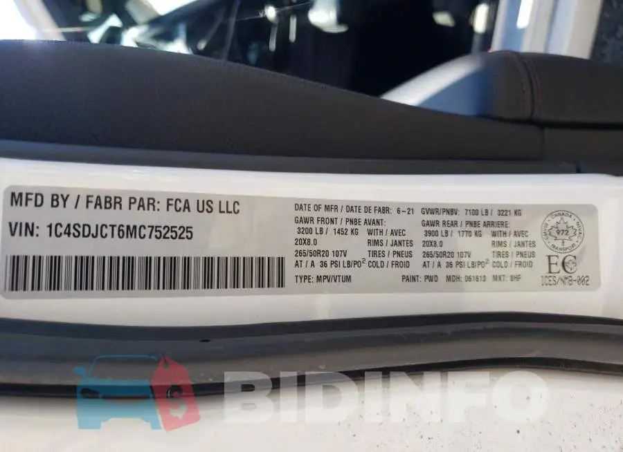 1C4SDJCT6MC752525 Photo# 14
