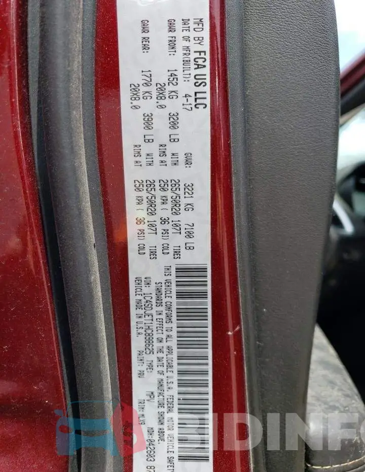 1C4SDJET1HC898625 Photo# 14
