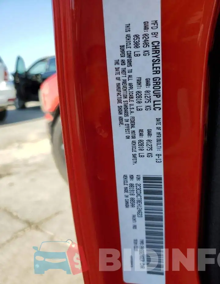 2C3CDXCT8EH124623 Photo# 12
