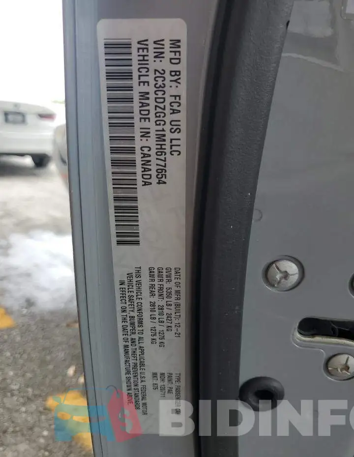 2C3CDZGG1MH677654 Photo# 12