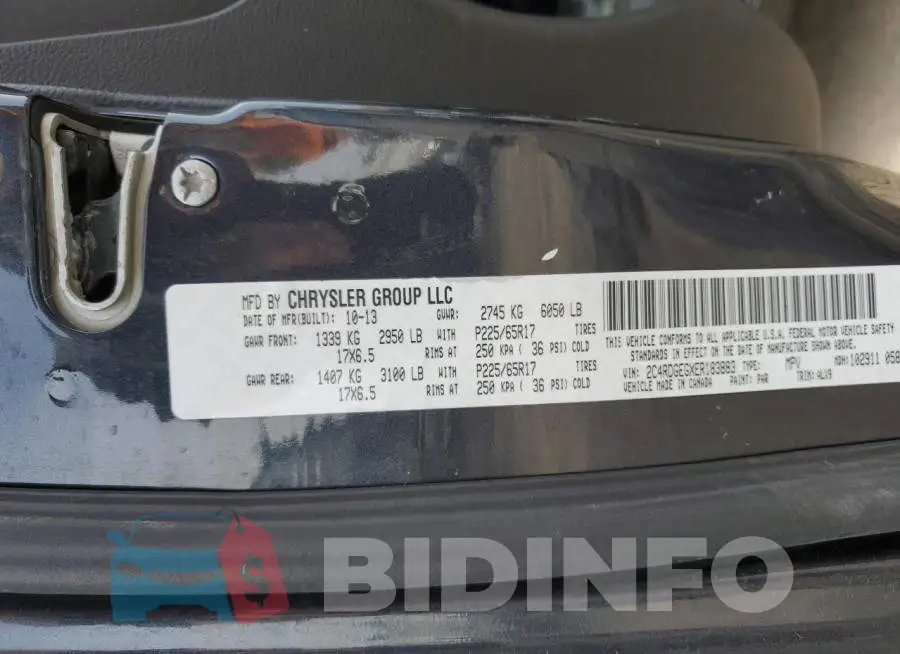 2C4RDGEGXER183883 Photo# 12
