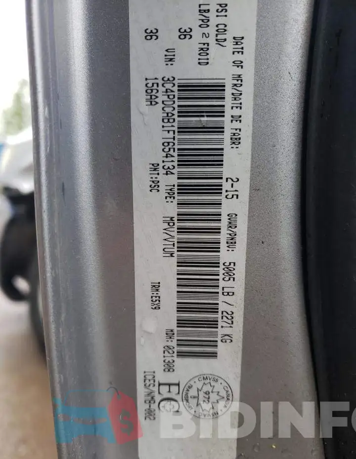 3C4PDCAB1FT654134 Photo# 14