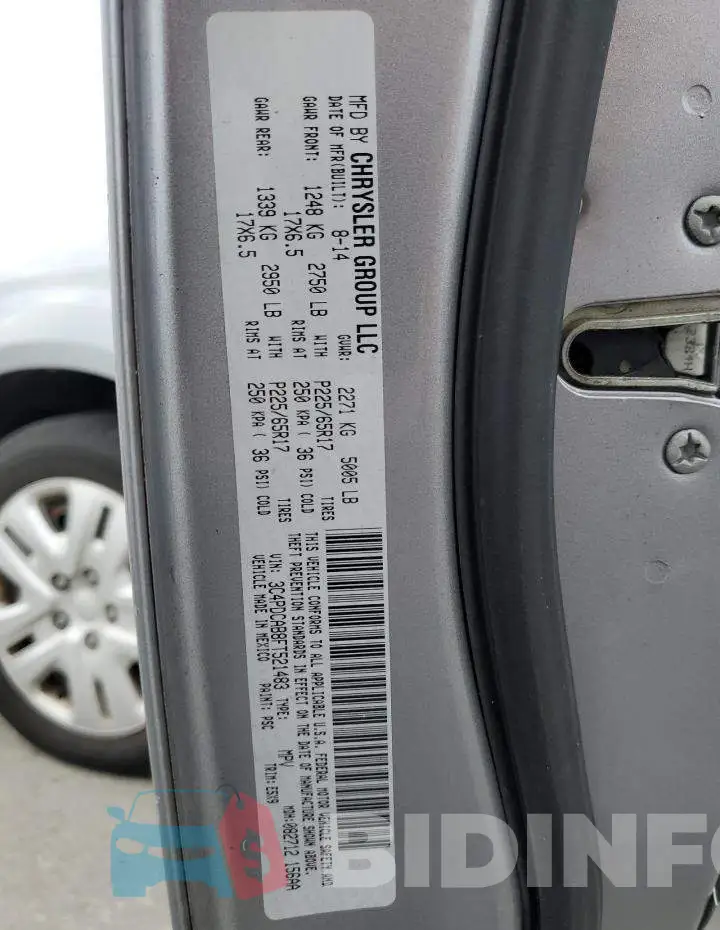 3C4PDCAB8FT521483 Photo# 13