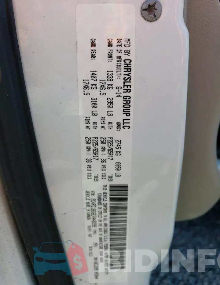 2C4RC1BG6ER448299 Photo# 14