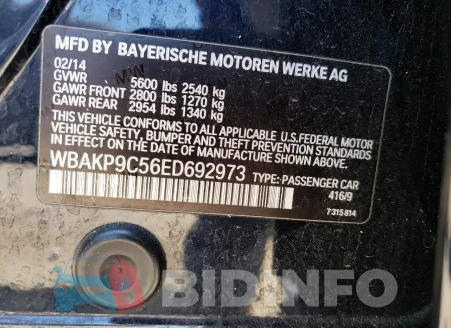 WBAKP9C56ED692973 Photo# 12