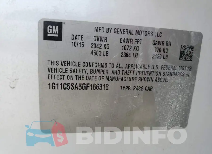 1G11C5SA5GF166318 Photo# 12