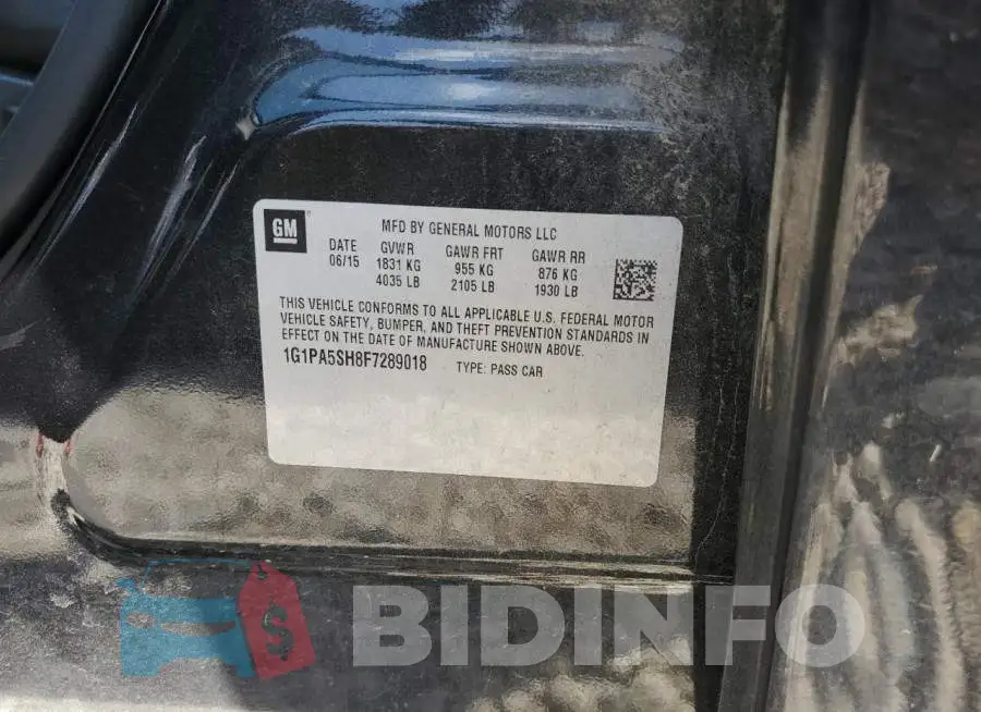 1G1PA5SH8F7289018 Photo# 12