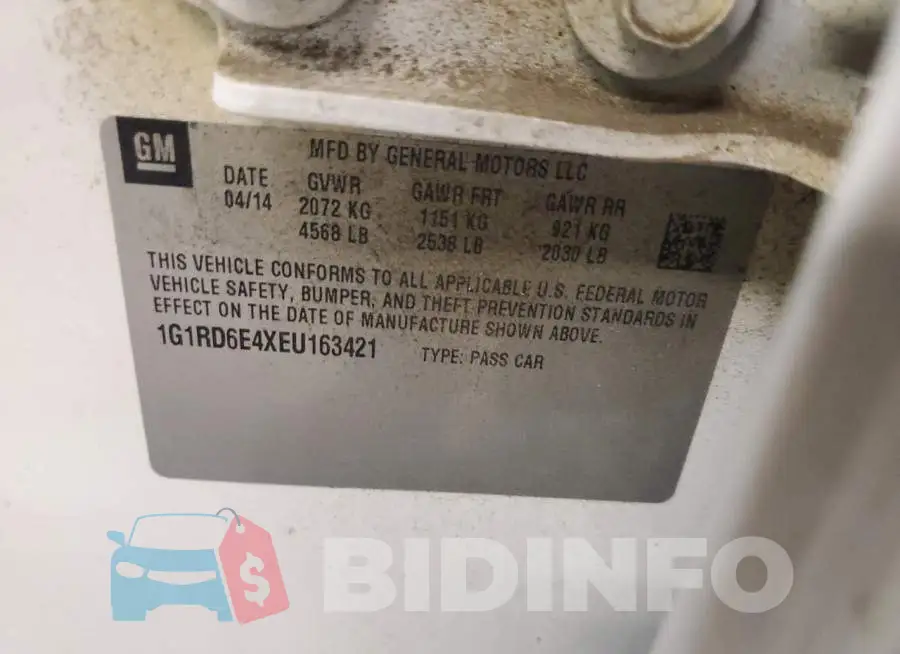 1G1RD6E4XEU163421 Photo# 12