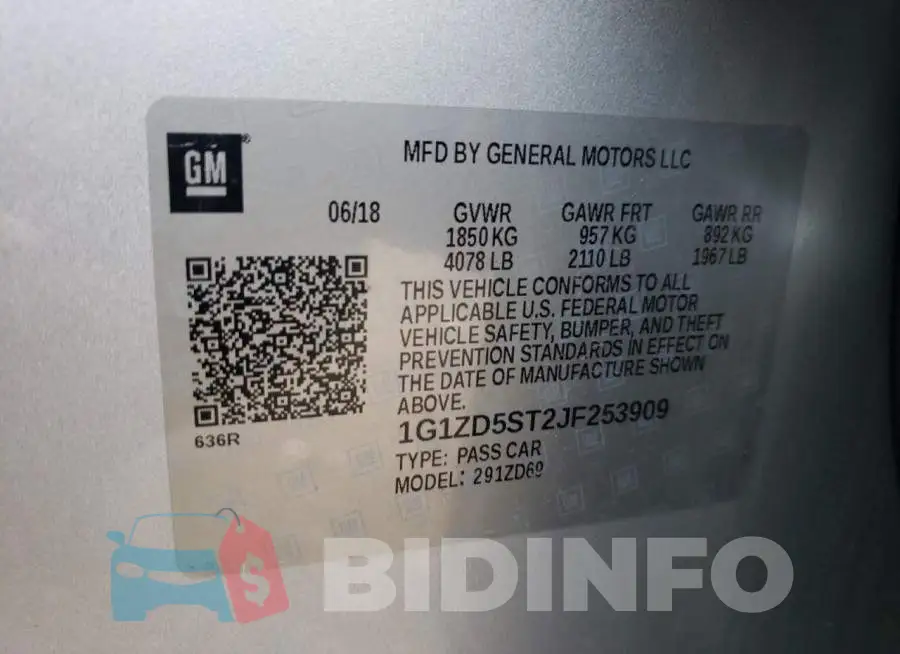 1G1ZD5ST2JF253909 Photo# 12