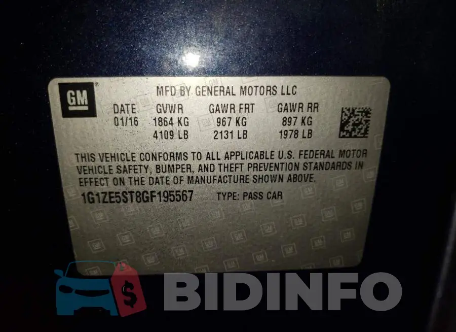 1G1ZE5ST8GF195567 Photo# 12
