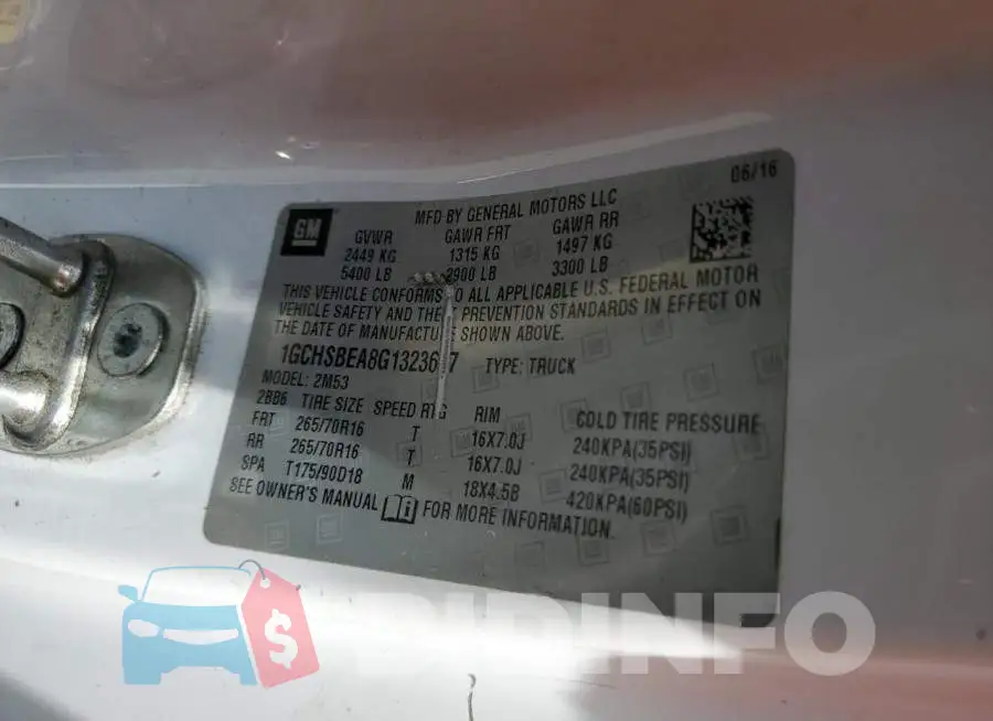 1GCHSBEA8G1323677 Photo# 12