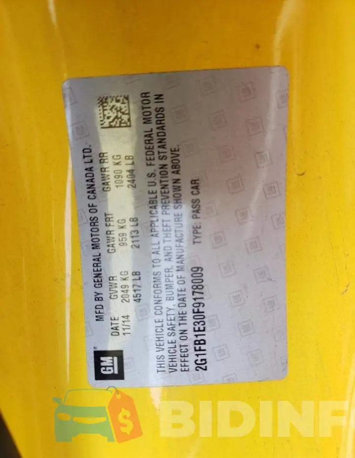 2G1FB1E30F9178009 Photo# 12