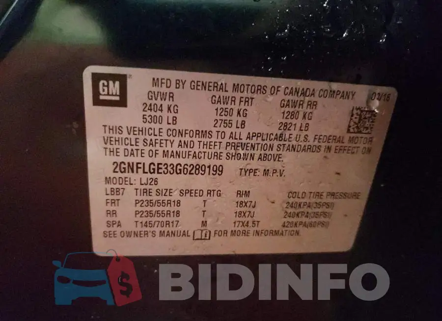 2GNFLGE33G6289199 Photo# 14