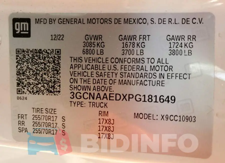 3GCNAAEDXPG181649 Photo# 12