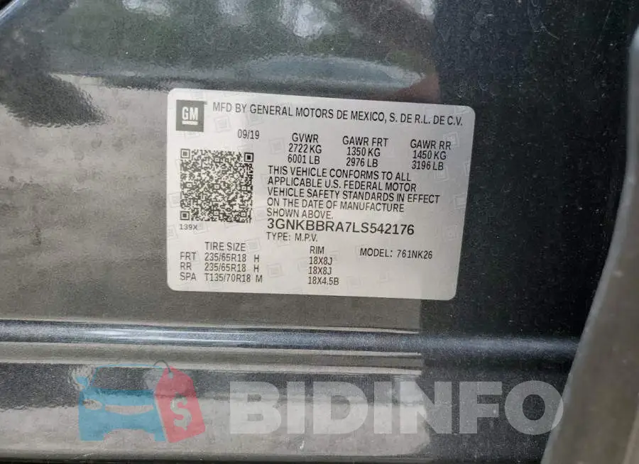 3GNKBBRA7LS542176 Photo# 12