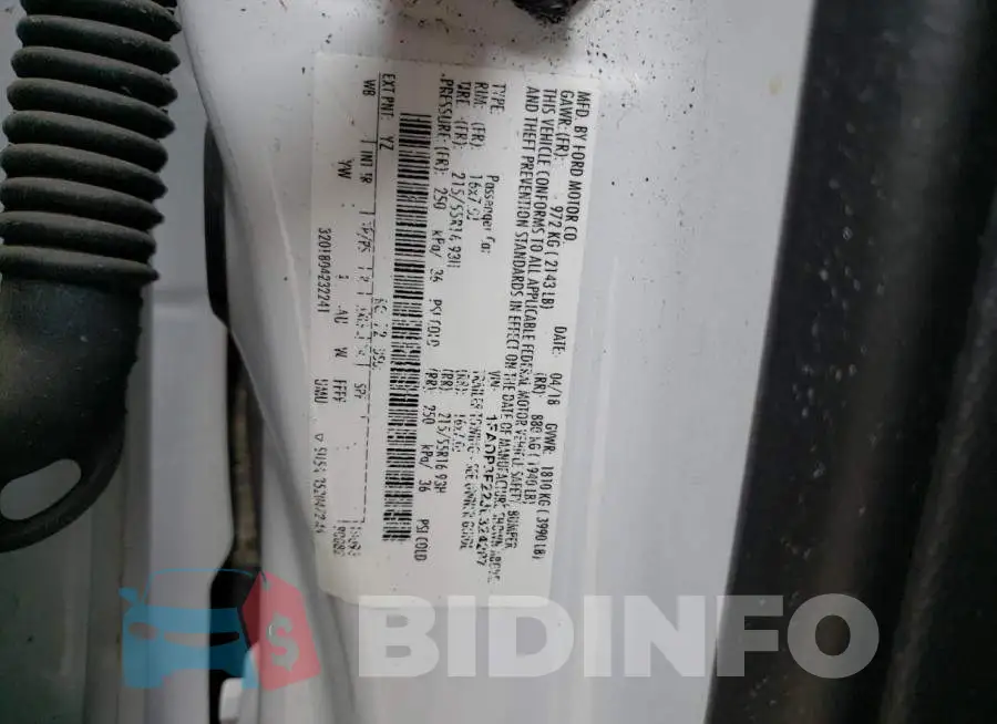 1FADP3F22JL324287 Photo# 13