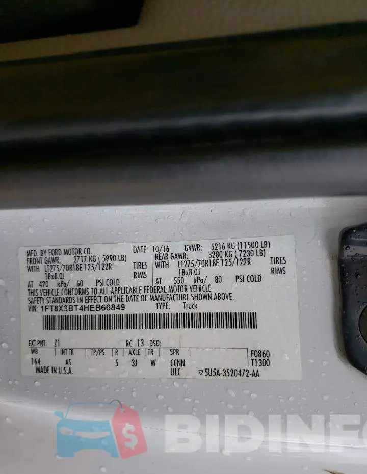 1FT8X3BT4HEB66849 Photo# 10