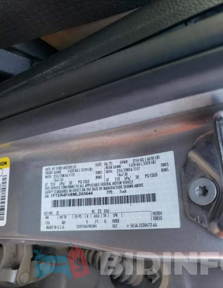 1FTER4FH8MLD65644 Photo# 10
