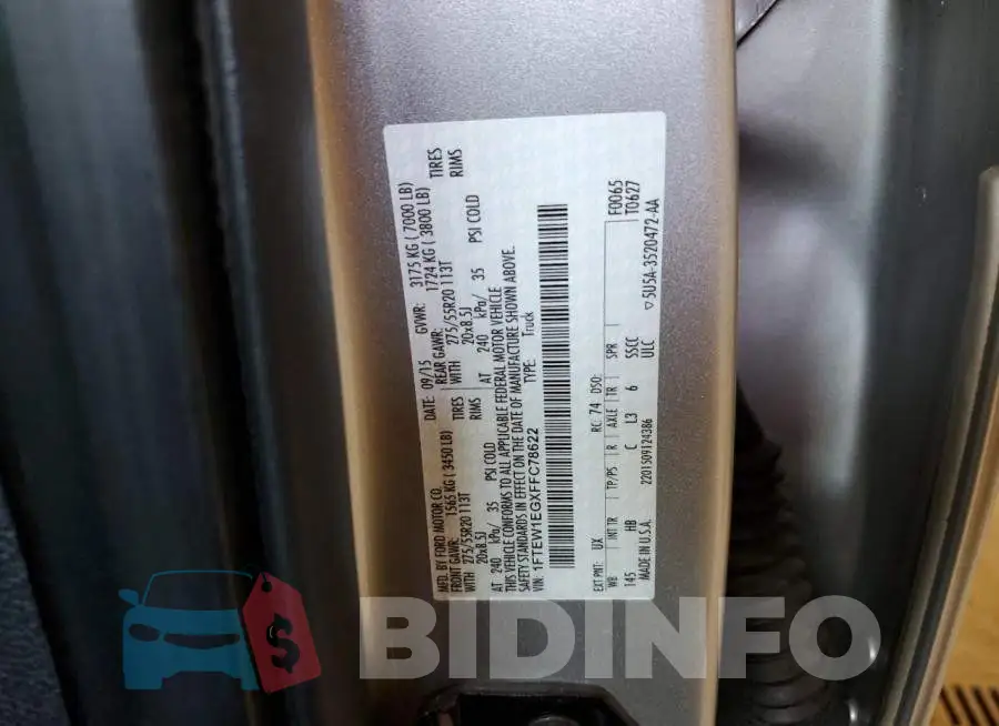 1FTEW1EGXFFC78622 Photo# 12