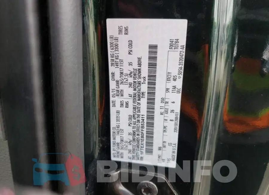 1FTEX1E80FFB53411 Photo# 12