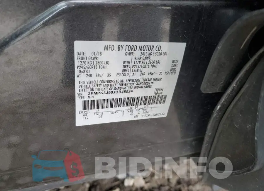 2FMPK3J90JBB48524 Photo# 13