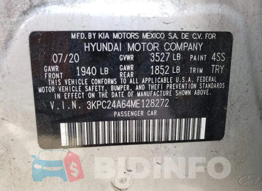 3KPC24A64ME128272 Photo# 13