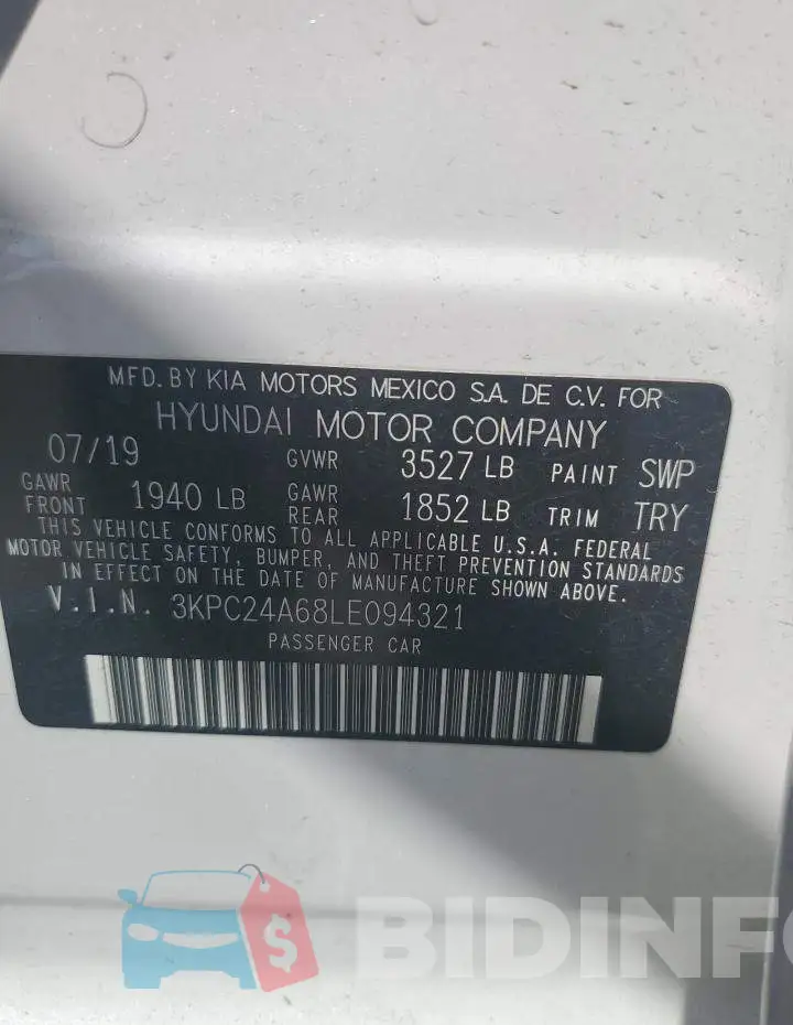 3KPC24A68LE094321 Photo# 12