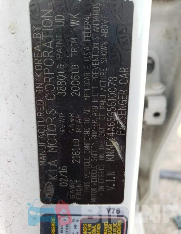 KNAFK4A66G5610073 Photo# 12