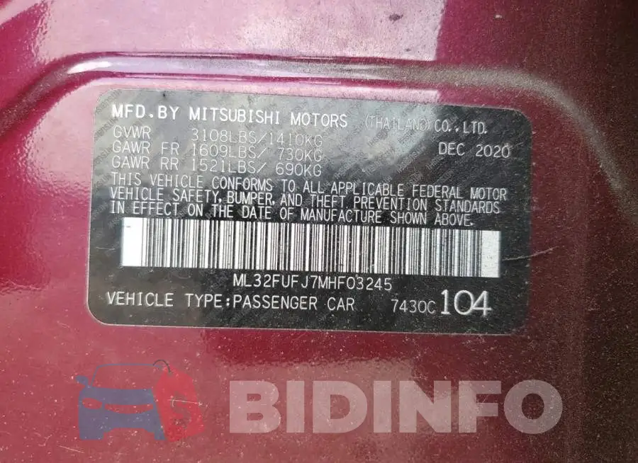 ML32FUFJ7MHF03245 Photo# 10
