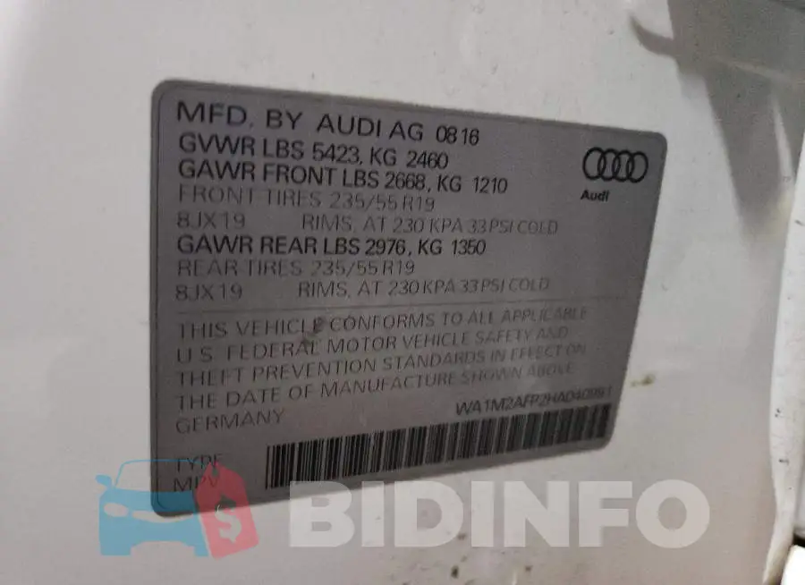 WA1M2AFP2HA040991 Photo# 12