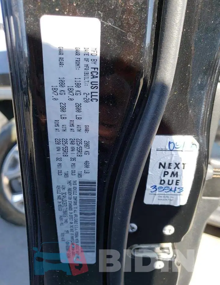 3C4NJDCB7LT196016 Photo# 13