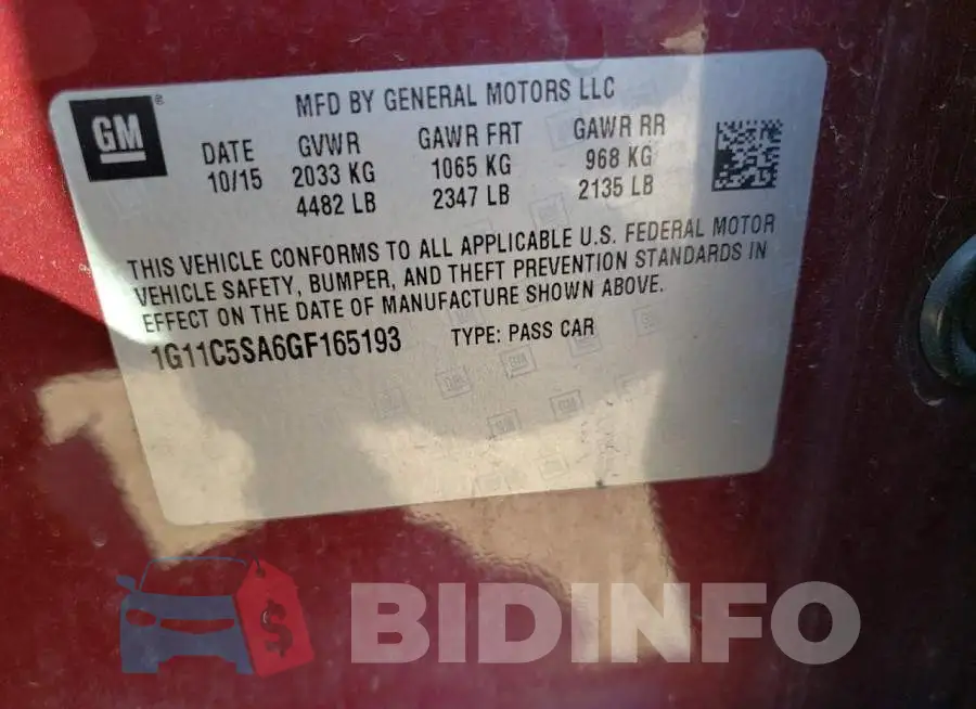 1G11C5SA6GF165193 Photo# 12