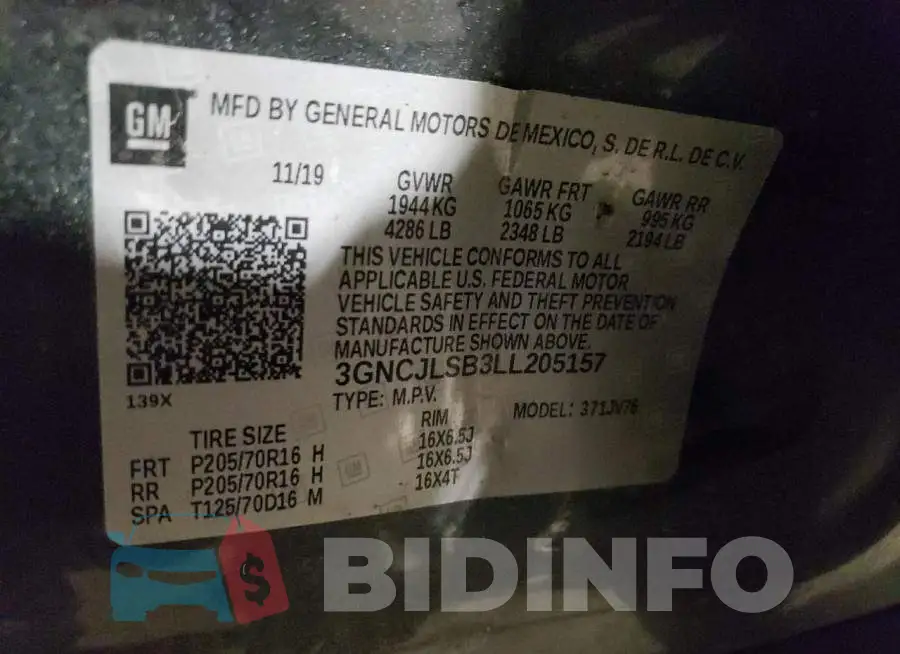 3GNCJLSB3LL205157 Photo# 12