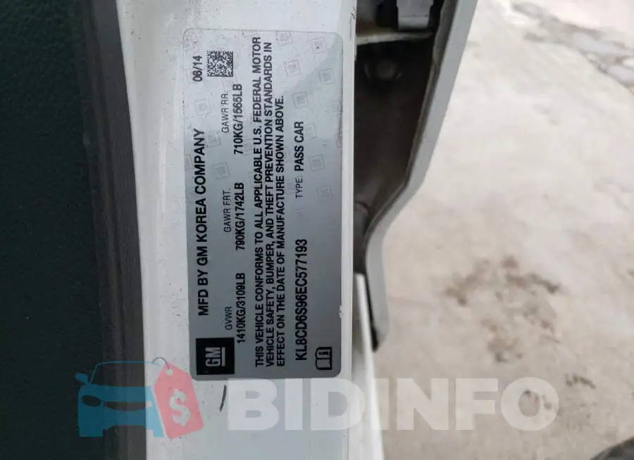 KL8CD6S96EC577193 Photo# 12