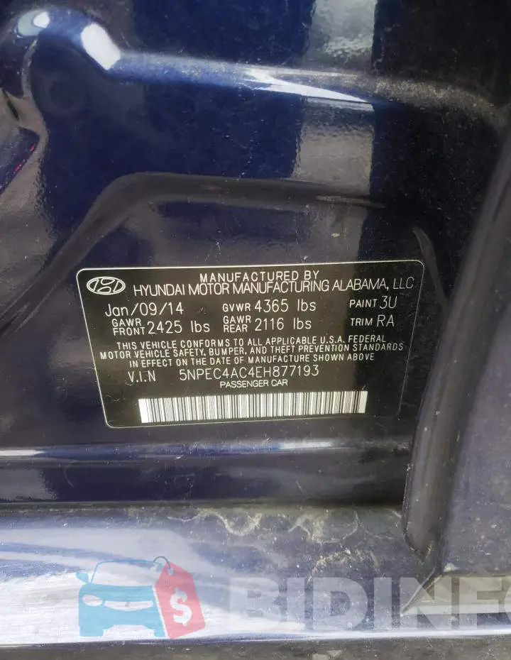 5NPEC4AC4EH877193 Photo# 13