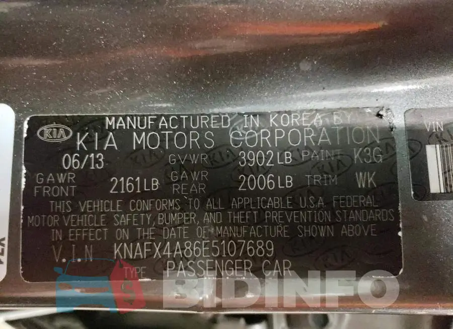 KNAFX4A86E5107689 Photo# 12