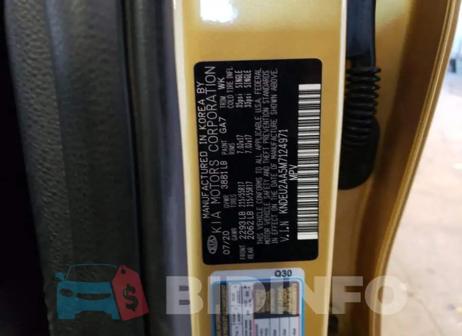 KNDEU2AA5M7124971 Photo# 13