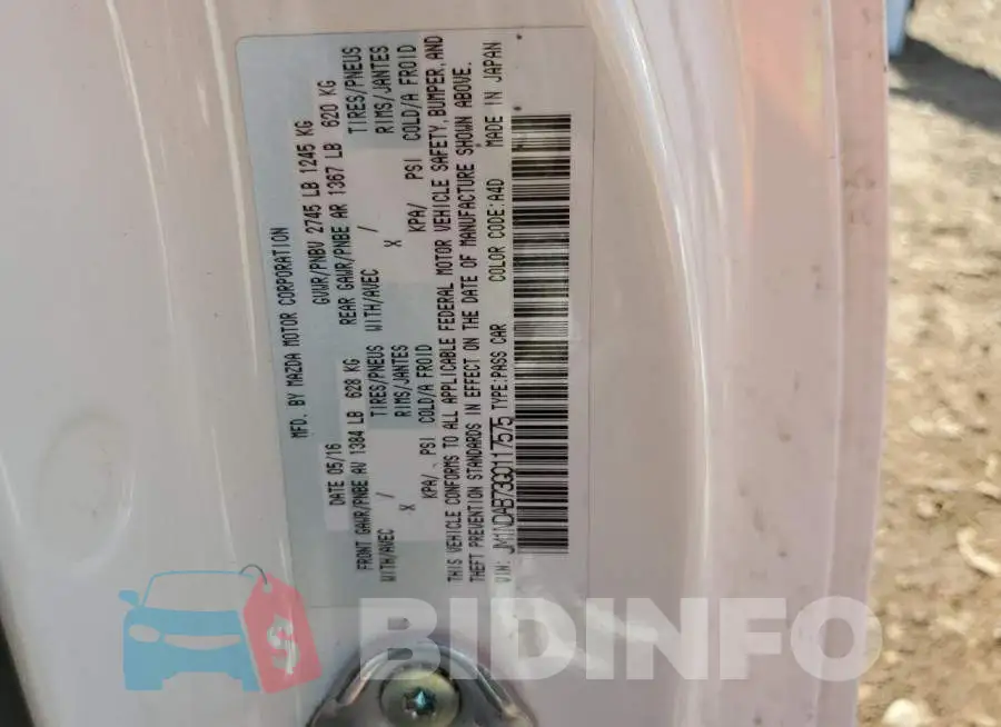 JM1NDAB73G0117575 Photo# 12