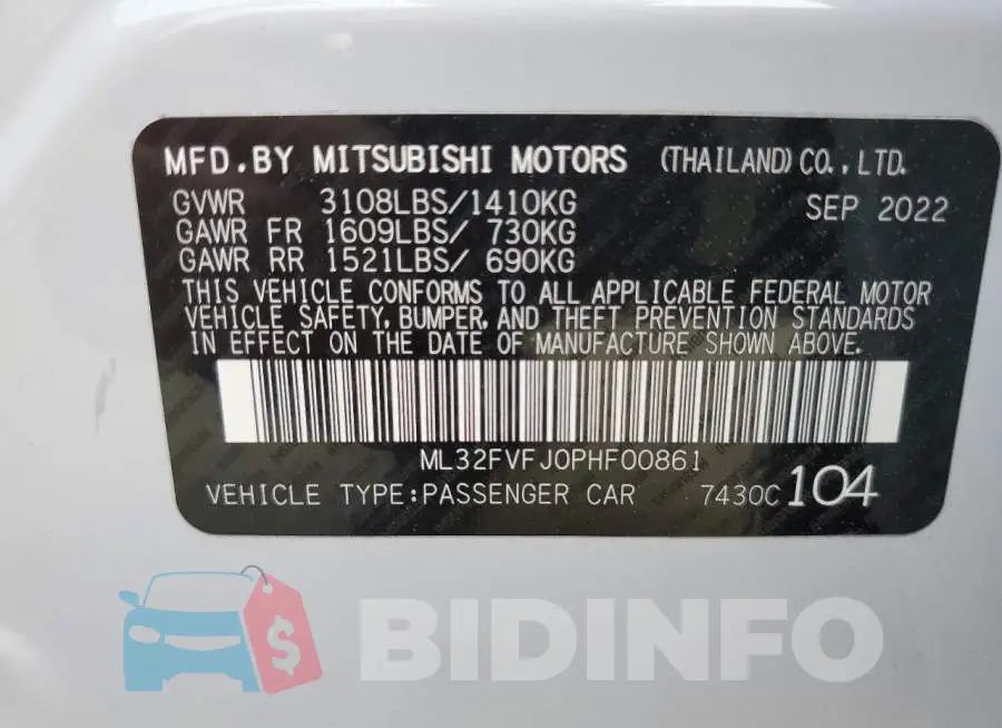 ML32FVFJ0PHF00861 Photo# 13