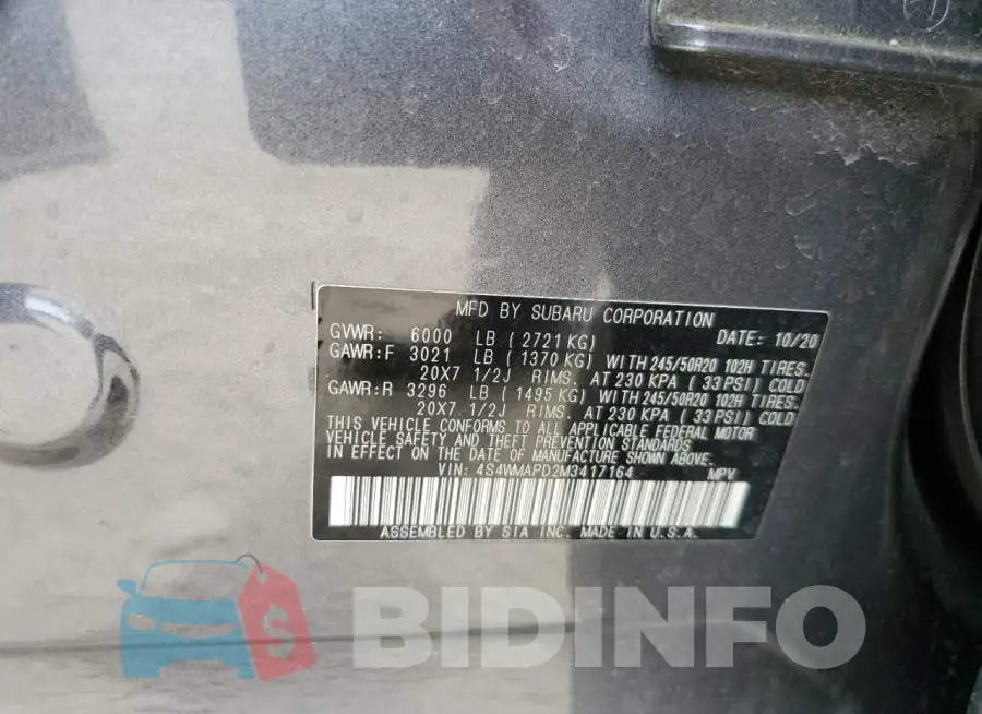 4S4WMAPD2M3417164 Photo# 14