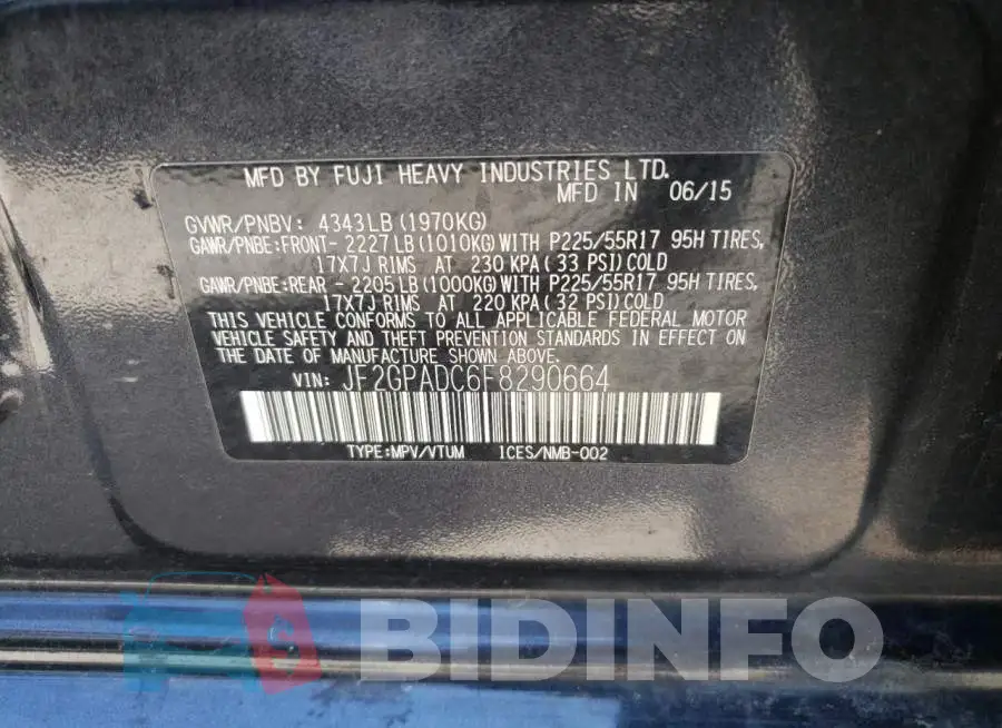 JF2GPADC6F8290664 Photo# 12