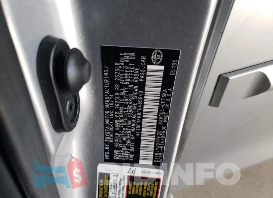 4T1BF1FK8FU485040 Photo# 13