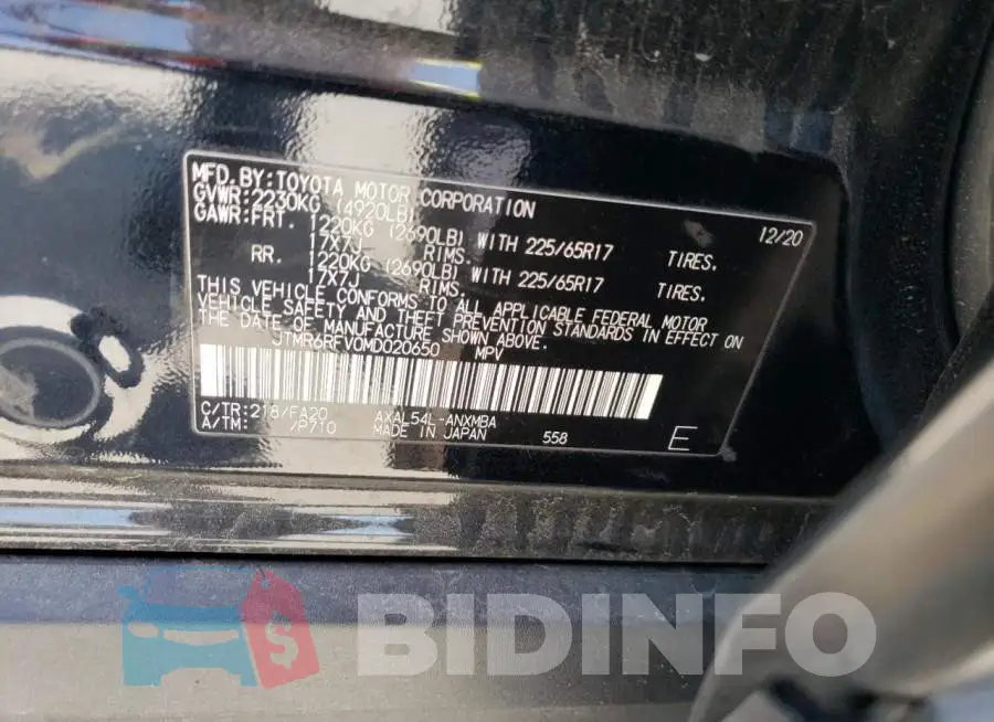 JTMR6RFV0MD020650 Photo# 13