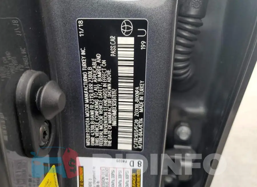 NMTKHMBX3KR078192 Photo# 12