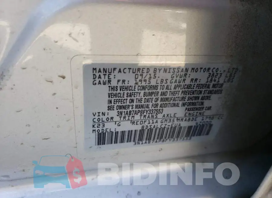 3N1AB7AP8FY337553 Photo# 12